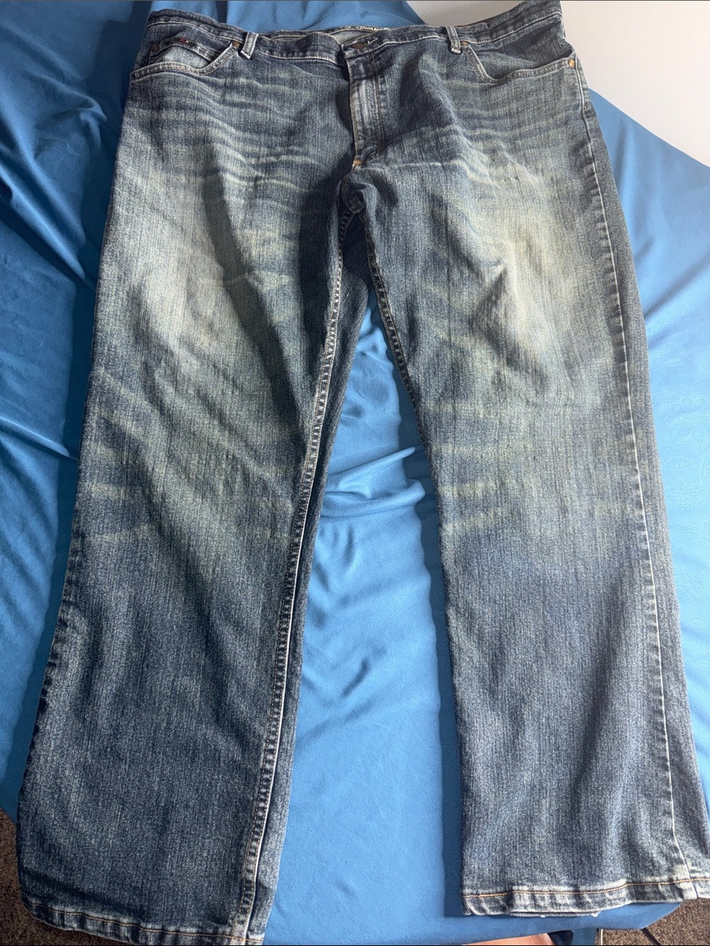 Men's Blue Denim Jeans - Classic Straight Fit